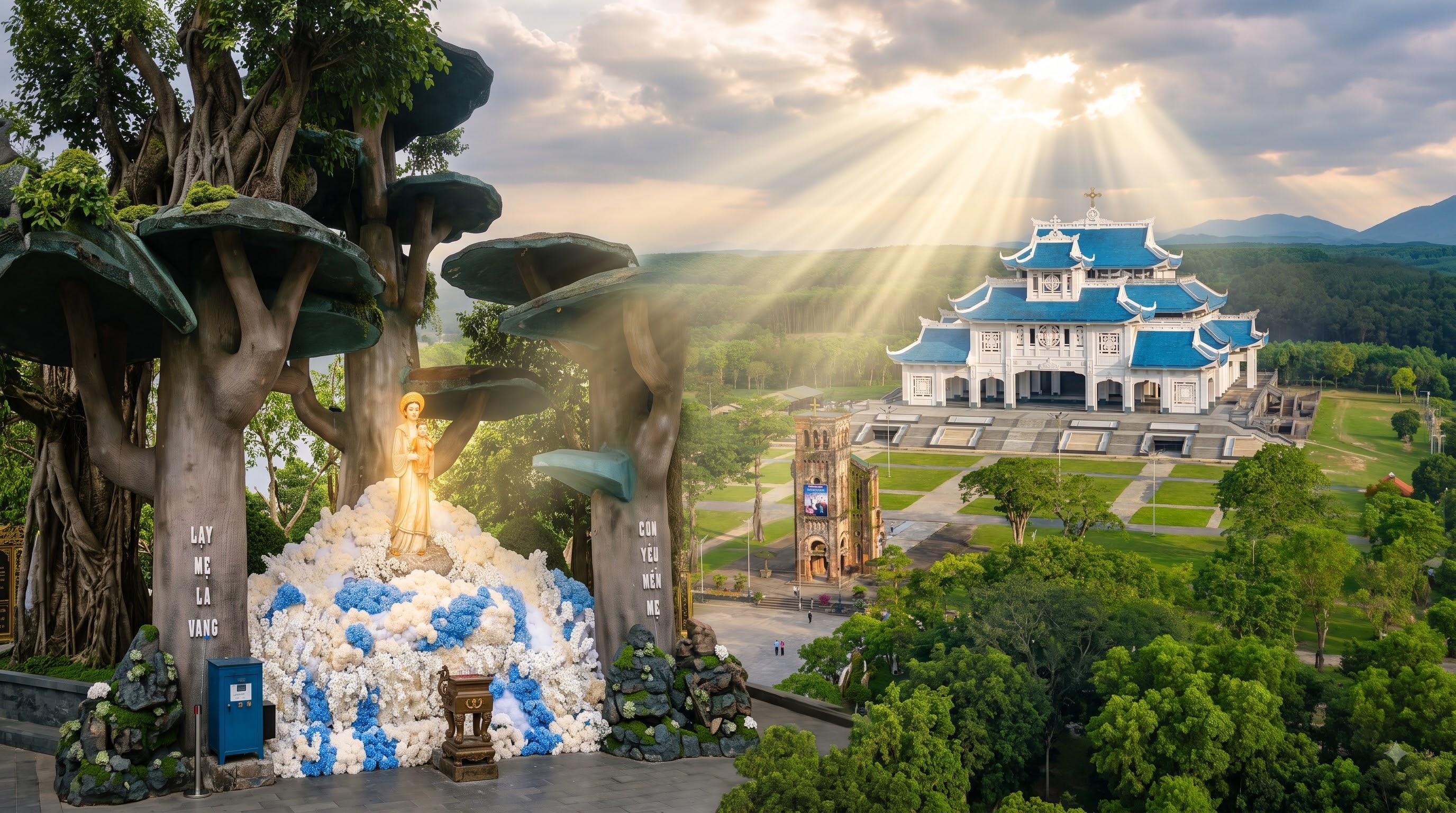 Nhà thờ và Linh đài Đức Mẹ La Vang